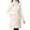 White, variant on Women's Long Winter Coat, Thermal Lined Quilted Jacket, Windproof Parka with Hood, Warm Puffer Coat, Mid-Length Winter Jacket, Cold Weather Outerwear, Elegant Winter Parka Black