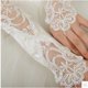 thumbnail image 2 of Guantes cortos de satén JAMW de los años 20 elásticos de encaje para bodas y fiestas de té adultos Sencillez, 2 of 3