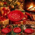 thumbnail image 4 of Christmas Dinnerware Steak Plates Kitchen Tableware Family Gathering Serving Plate for Holiday Dinner Party Home Kitchen Decor Gift Set Xmas, 4 of 7