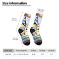 thumbnail image 2 of Masiiu Bluey Pattern Adult Crew Socks, Breathable Color-Block Mid-Calf Socks, Comfortable for Daily Wear and Sports, 2 of 6