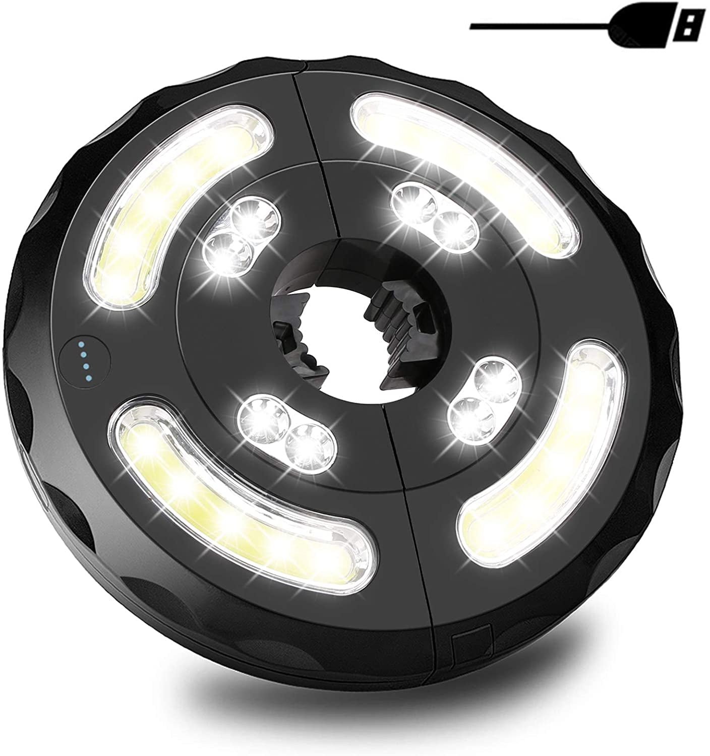 Garden Umbrella Light, 28 LED Patio Umbrella Light 3 Switch Mode, USB