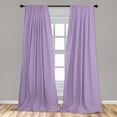 thumbnail image 5 of Ambesonne Checkered Curtains, Gingham Vintage Style, Pair of 28"x84", Purple White, 5 of 5