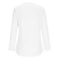 thumbnail image 6 of Womens Solid Sweaters Long Sleeve V Neck Shirts Casual Loose Fall Fashion Pullover Clothes Lightweight Causal Shirts Tops, 6 of 6
