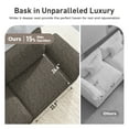 thumbnail image 5 of Sophia&William 157.5"L Modular Sectional Sofa Sets, Modern Chenille Cloud Couch 6-Seat Oversized Sofa with 4 Pillows & 2 Ottomans for Living Room,Ash Gray, 5 of 11