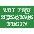 thumbnail image 2 of Men's Lost Gods St. Patrick's Day Let the Shenanigans Begin Retro  Graphic Tee Kelly Heather Medium, 2 of 4