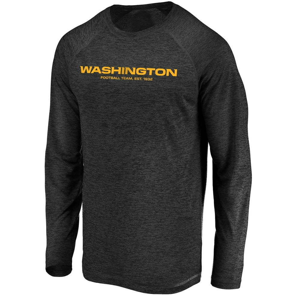 Washington Football Team Fanatics Branded Big & Tall Dark Stealth Logo Long Sleeve T-Shirt