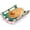green, variant on SUTENGDA Wood Removable Hamster Bed Rocking Wood Detachable Washable Small Animal Bed Guinea Pig Bed Cage Bed and Guinea Pig Summer Nest (Color Green)