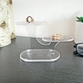 thumbnail image 2 of Plymor Clear Acrylic Oval 2-Item Display Riser, 3.5" H x 5.75" W x 2.5" D, 2 of 2