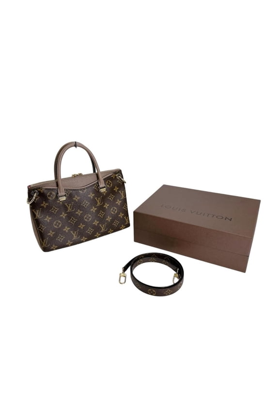 Pre-Owned Louis Vuitton LOUIS VUITTON Pallas BB handbag, Monogram canvas, M43235, brown