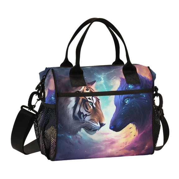 Tiger Wolf Cooler Bag Lunch Bag Soft Cooler Cooling Tote Insulated Lunch Box for Adult Men Women