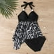 thumbnail image 5 of Traje de baño para mujer Traje de baño dividido con estampado grande para mujer Falda de bikini Traje de baño dividido Trajes de baño para mujer, 5 of 6