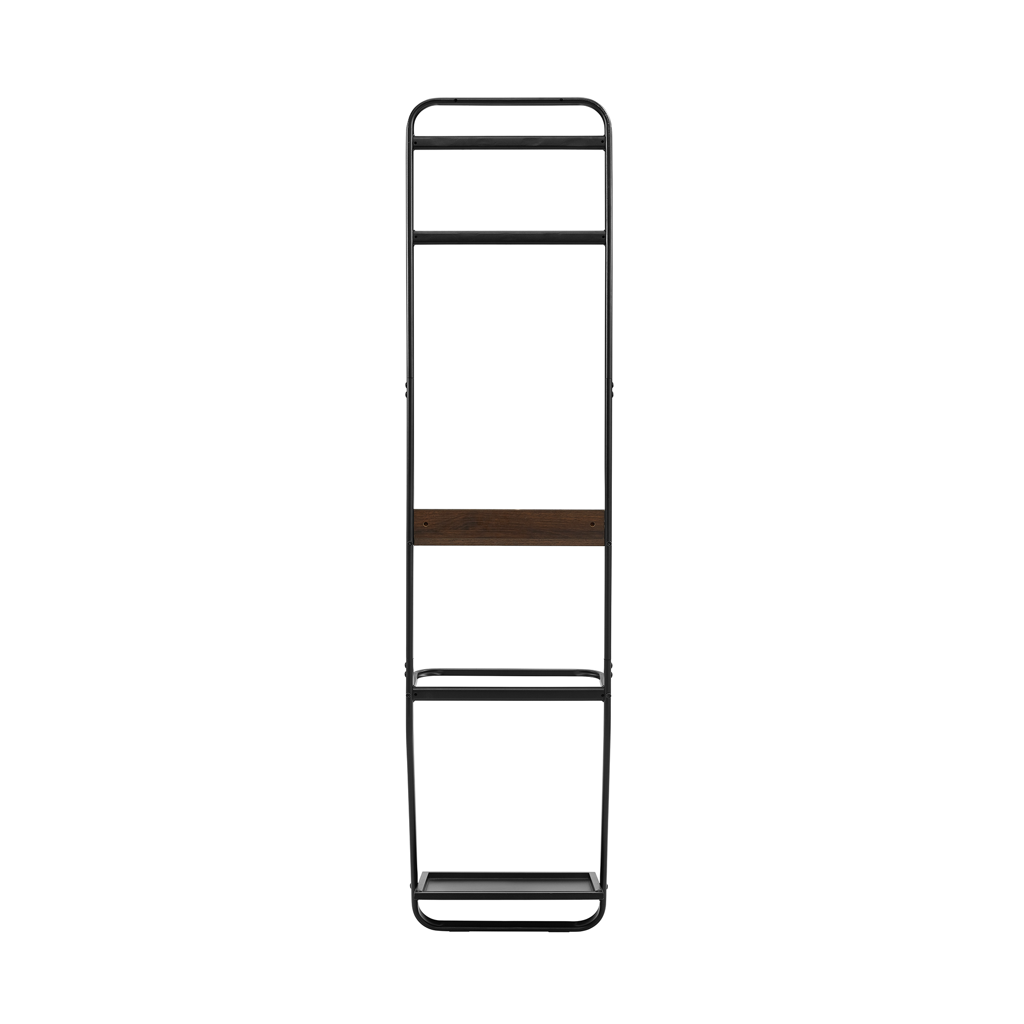Manor Park Modern Umbrella Stand Hall Tree, Dark Walnut