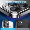 thumbnail image 3 of Crystal Clear Case for iPhone 14 Pro Max, [Not Yellowing] [Camera Protection] [Military Grade Drop Tested] Transparent Shockproof Protective Phone Case Soft Silicone Slim Cover, 6.7", Black, 3 of 15