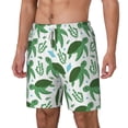 thumbnail image 2 of Uemuo Cartoon Turtle Pattern Mens Swim Trunks Quick Dry Board Shorts with Mesh Lining, Stretch Beach Shorts Quick Dry No-Chafing Board Shorts-3X-Large, 2 of 9
