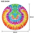 thumbnail image 6 of Colorful Rainbow Tie Dye Spiral Pattern Round Tablecloth 60"x60",Wrinkle Wipeable Table Cloth for Kitchen Dining Room Picnic Patio Party, 6 of 6