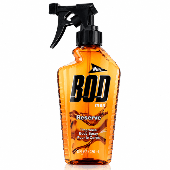 Bod Man Reserve by Parfums De Coeur Fragrance Body Spray 8 Oz for Men