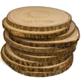 thumbnail image 1 of Wood Slices NLHH, 10 unidades, redondas rústicas para manualidades, de 25 a 28 cm, 1 of 8