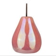 thumbnail image 2 of Hazel Pearlescent Ceramic Pear Figurine – Decorative Fruit Statue, Modern Home Decor Accent for Living Room, Tabletop, Shelf, Centerpiece Gift (Small, Pink), 2 of 5