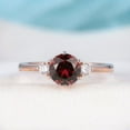 thumbnail image 2 of Natural garnet ring, gemstone ring, Sterling Silver Natural Garnet Ring, Girlfriend Wife Cut, January Birthstone, 14K Garnet Ring, Gold Ring, 2 of 5