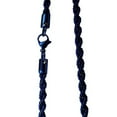 thumbnail image 2 of Electric Blue Rope Chain Necklace Stainless Steel 4mm 20-30-in, 2 of 5