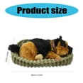 thumbnail image 3 of HGYCPP Realistic Sleeping Plush Breathing Dog Toy with Mat Stuffed Toy Decors, 3 of 15