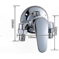 thumbnail image 5 of Single Lever Wall-Mounted Faucet for Hot and Cold Water in Chrome Finish, 5 of 5