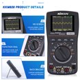 thumbnail image 3 of Oscilloscope KKmoon kkm828 High Definition Intelligent Graphical Digital Oscilloscope Multimeter 2 in 1 with 2.4 Inches Color Screen 1MHz Bandwidth 2.5Msps Sampling Rate for DIY and Electronic Test, 3 of 6