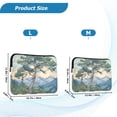 thumbnail image 4 of FORMRS 15-15.6 inch Laptop Sleeve Case Soft Carrying Quilted Computer Bag Cover, Beige Mountain, 4 of 7