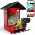 thumbnail image 1 of Comedero para aves RichBird con cámara 2.5K y energía solar, capacidad de 2,4 L, 1 of 9