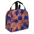 thumbnail image 2 of Easygdp Vintage USA Flag Bolsa Térmica Premium - Tela Oxford Impermeable, Gran Capacidad, Bolsillo Frontal, Unisex para Trabajo, Escuela, Actividades al Aire Libre y Picnics, 2 of 8