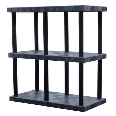 Dura Shelf Shelving - DURA-SHELF ST4824x3 Bulk Shelving, Solid Top, 3 Shelf, 48x24x51