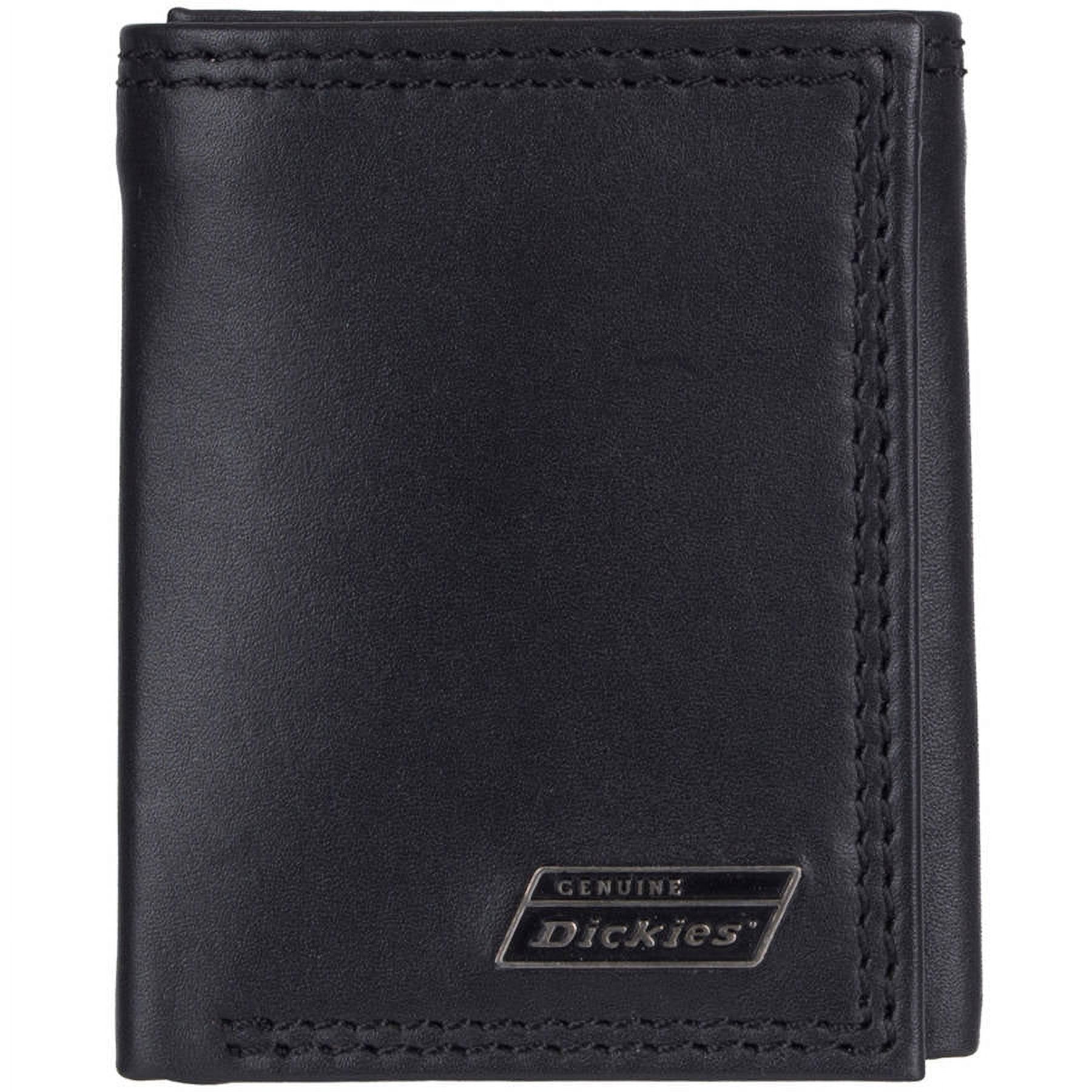 Genuine Dickies Men's Black Leather Trifold Wallet photo 2