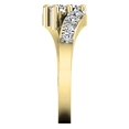 thumbnail image 4 of Dazzlingrock Collection 1.00 Carat (ctw) 14K White Diamond Ladies Two Stone Engagement Ring 1/2 CT, Yellow Gold, Size 4.5, 4 of 4