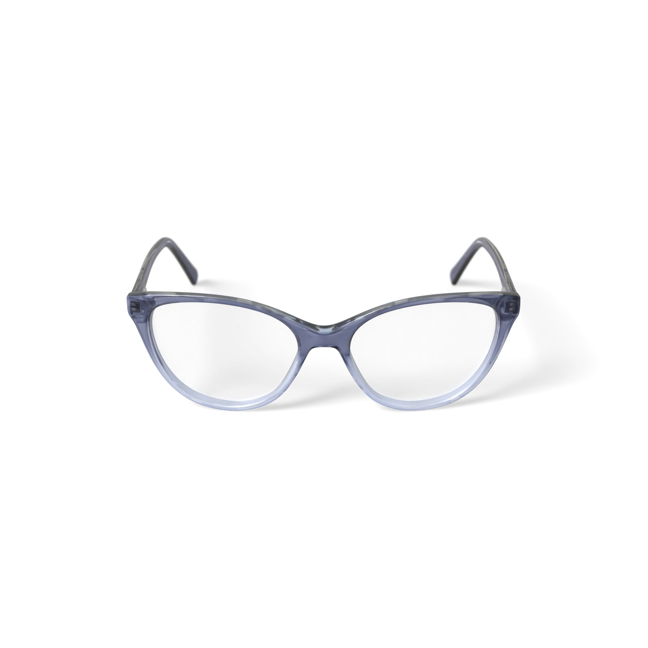 M America Women's Madison Cat Eye Prescription Eyeglasses with Case, Crystal Grey