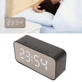 thumbnail image 1 of Bluetooth5.0 Speaker, Portable Stereo Sound Noise Cancelling Temperature Display Speaker, Voice Broadcast   Mirror Alarm Clock For Home, 1 of 8