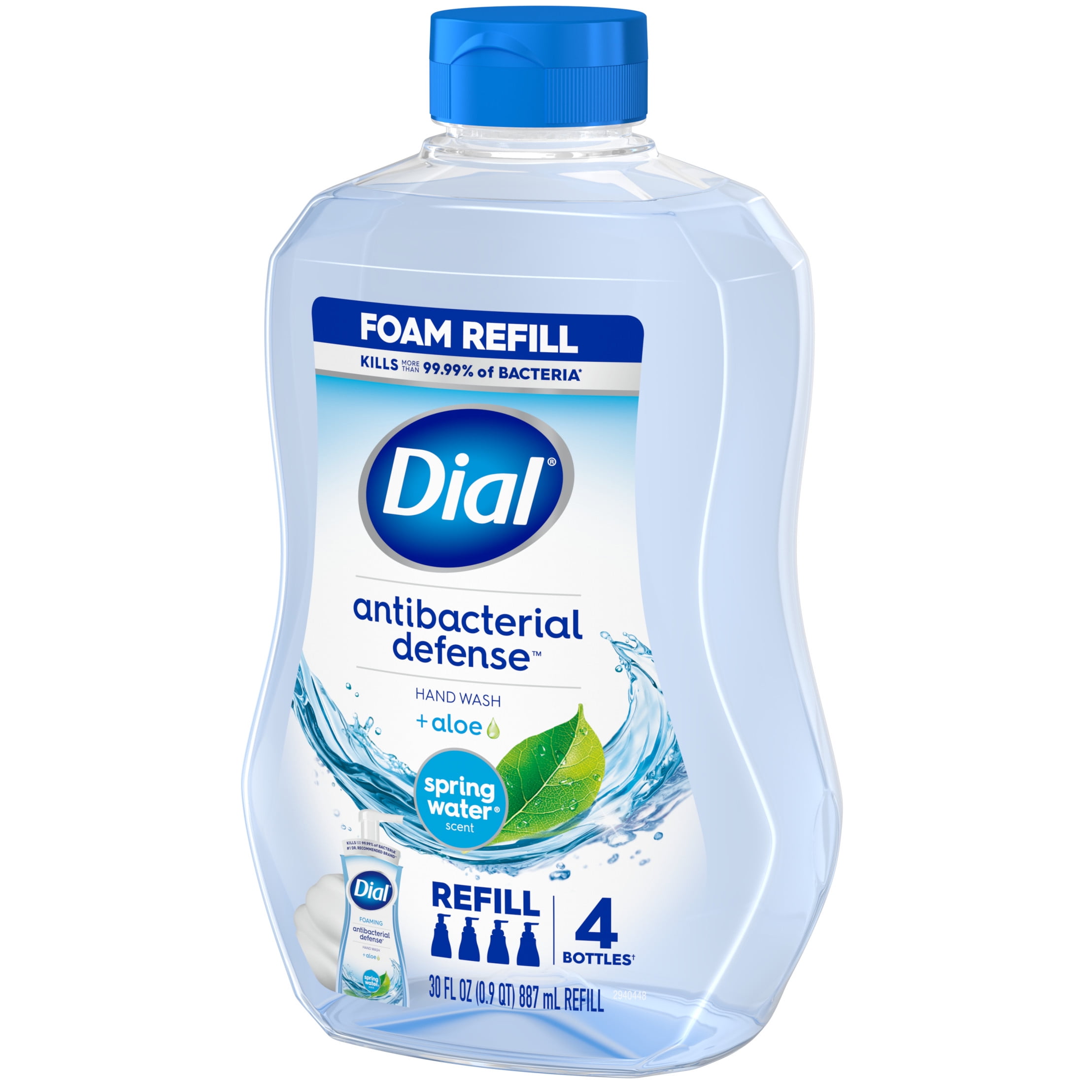 Dial Antibacterial Foaming Hand Wash Refill Spring Water 30 Ounce Walmart