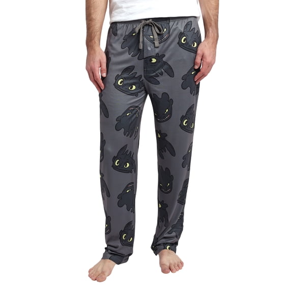 How To Train Your Dragon Toothless All-Over Print Men's Sleep Pajama Pants -Large