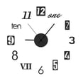 thumbnail image 1 of Wall Clock Sticker Set with Acrylic Mirror Face and Quartz Movement for Living Room Decor 40 cm Diameter, 1 of 4