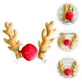 thumbnail image 6 of Homoyoyo Christmas Car Ornament with Reindeer Antlers and Nose, Festive Holiday Decor for Vehicles and Home, 6 of 6