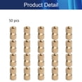 thumbnail image 4 of HUGFEGWE M3x10mm Female Thread Knurled Nuts Hx5mm OD Brass Threaded Insert Embedment Nuts Hydraulic Welded Joint Injection Molding Assortment Kit for 3D Printing Injection Molding 50PCS CJB91-24997, 4 of 7