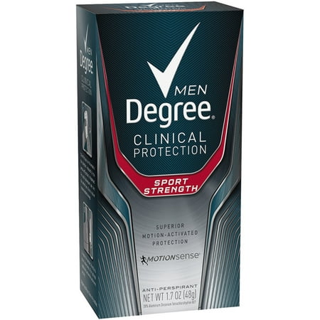 Degree Clinical + Anti-Perspirant & Deodorant Solid, Sport Strength 1.70 oz (Pack of 4)