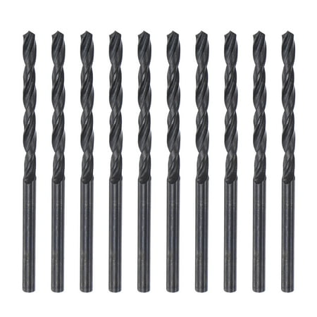 

Uxcell 6542 High Speed Steel Twist Drill Bit Fully Ground Black Oxide 3.5mm Drill Dia 70mm Total Length 10Pack
