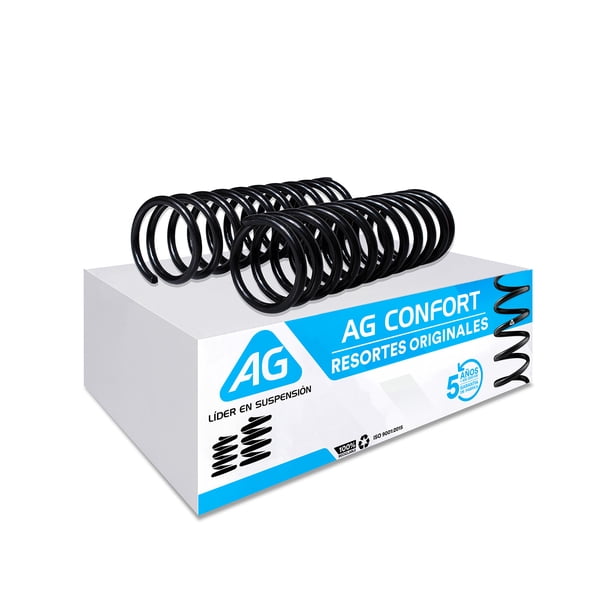 Resortes AG para Auto Traseros para Volkswagen Pointer 2000 a 2009 2 Piezas Nuevos