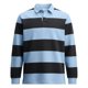 thumbnail image 5 of Ceisia Men's Contrast Wide-Stripe Polo Shirt | Stretchy Relaxed Long-Sleeve Casual Top Gift, 5 of 5