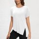 thumbnail image 2 of Camiseta de Manga Corta de las Mujeres, Camiseta de Cuello Redondo para Todas las Estaciones de Uso Diario, 2 of 7