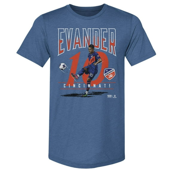 Men's 500 Level Evander Blue FC Cincinnati Feature Premium Tri-Blend T-Shirt