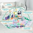 thumbnail image 4 of Baby Play Gym and Activity Mat - 4-in-1 Tummy Time Gym with Sensory Toys for Infants & Toddlers, Green, 4 of 7