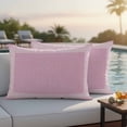 thumbnail image 4 of Outdoor Waterproof Pillow Covers Abstract Greek Inspired Key Pattern Decorative Throw Pillow Protectors,Pillowcase Cushion Cases for Patio Sofa Garden Couch,20x12in,Pack of 2, 4 of 14