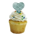 thumbnail image 5 of May Leaves Heart Love Cupcake Picks Toppers Decoration Set of 6, 5 of 7