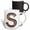 Multicolor, variant on 3drose, Urban Image of Rusty Metal Monogram Letter S, 11oz Mug